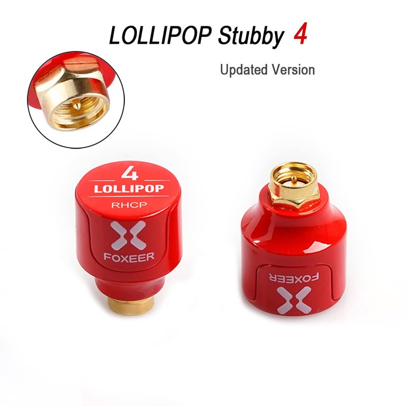 Foxeer 2pcs FOXEER FPV Antenna Lollipop 5.8GHz RHCP 2.5Dbi Stubby Antenna SMA for FPV Racing Drone Fatshark Goggles TX RX - Image 2